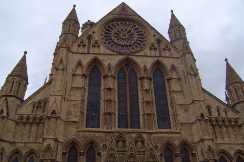 Above the south entrance at York Minster