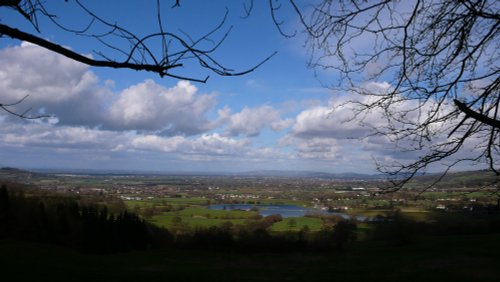 Picture taken from the hills surrounding Cheltenham