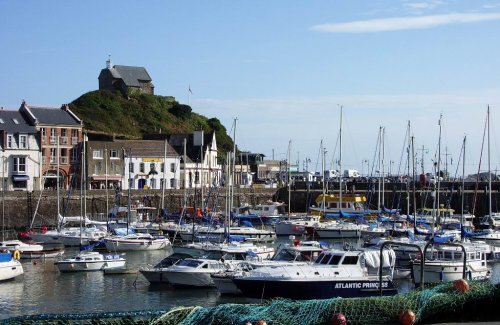 Tide in at the harbour