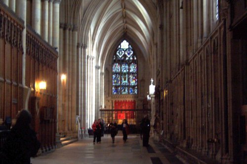 One of the transepts of York Minster