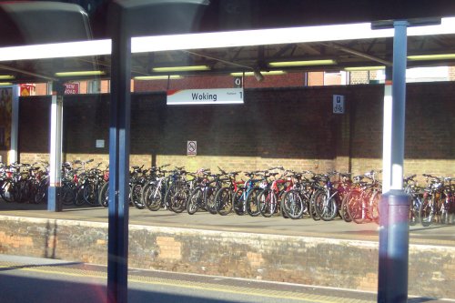 Bicycles at Woking Railway Station