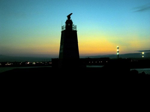 Lighthouse on the pilots pier