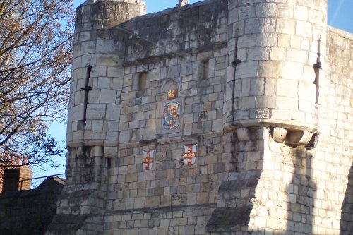 Heraldry on Bootham Bar