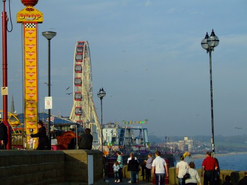 North beach promenade and ''Bridlington wheel''