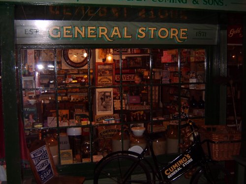 Victorian General Stores at Bygones in Babbacombe.