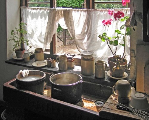 The Bakery sink, Shugborough