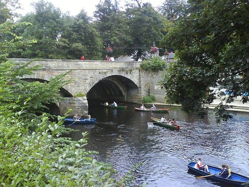 Boating at Knaresborough