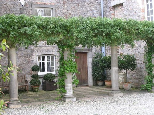 Columns in Courtyard at Ugbrooke House