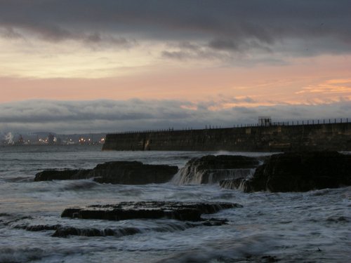 Sunrise lighthouse corner