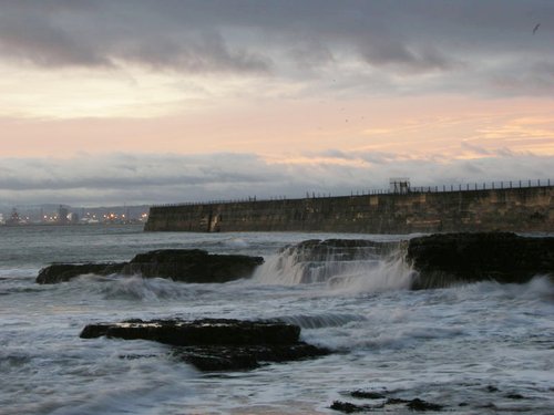 Sunrise lighthouse corner