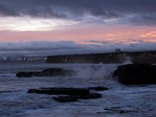 Sunrise on the lighthouse corner