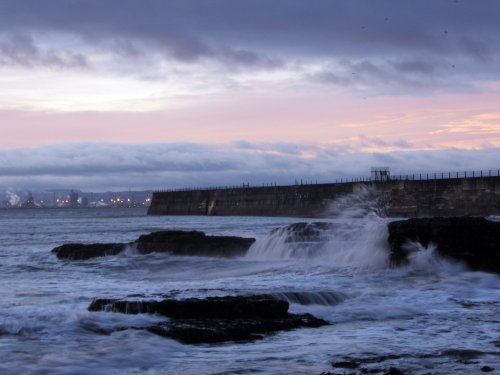 Sunrise on the lighthouse corner