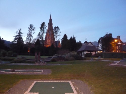 Ambleside Putt-putt with St Marys Church