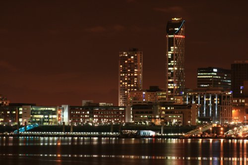 Liverpool sky line from Woodside Teminal