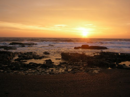 Sunrise on the light house corner