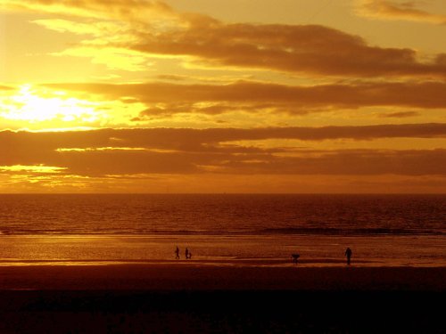 Cleveleys sunset walk