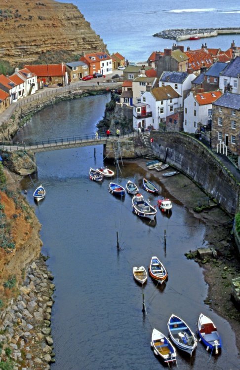 Staithes Harbour View.