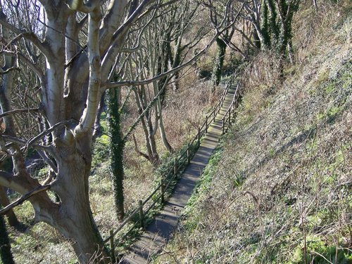 One route from Lower Lees to the town centre...