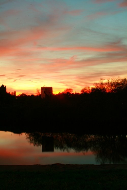 Sunset over the Severn