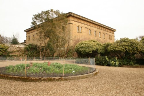 Belsay Hall looking from the gardens