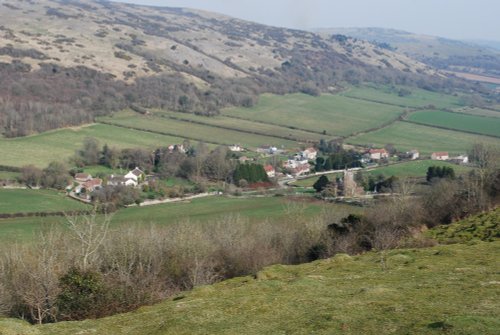 Compton Bishop from Crook Peak