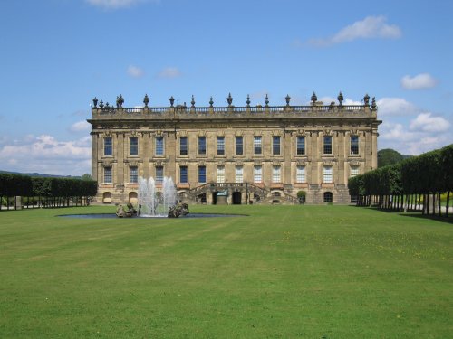 Chatsworth House side view.