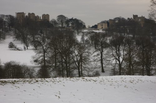 Hardwick Hall in the Snow