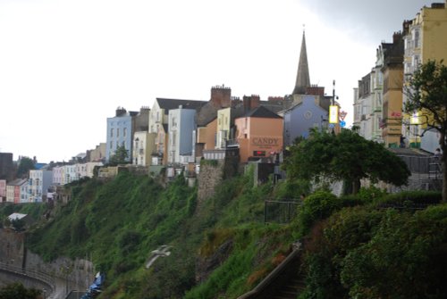 A wet day in Tenby July 2008