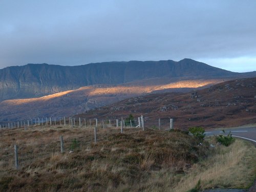 Ben Mor Coigach and Ardmair Bay in the winter