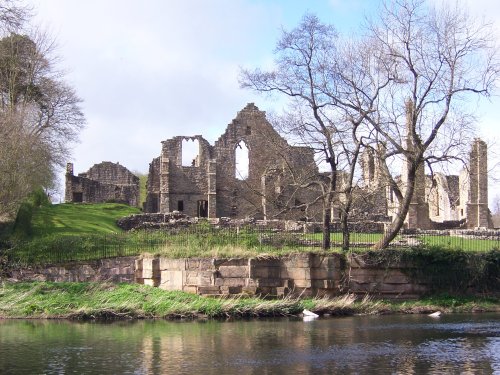 Finchale Priory on the banks of the River Wear, Co Durham