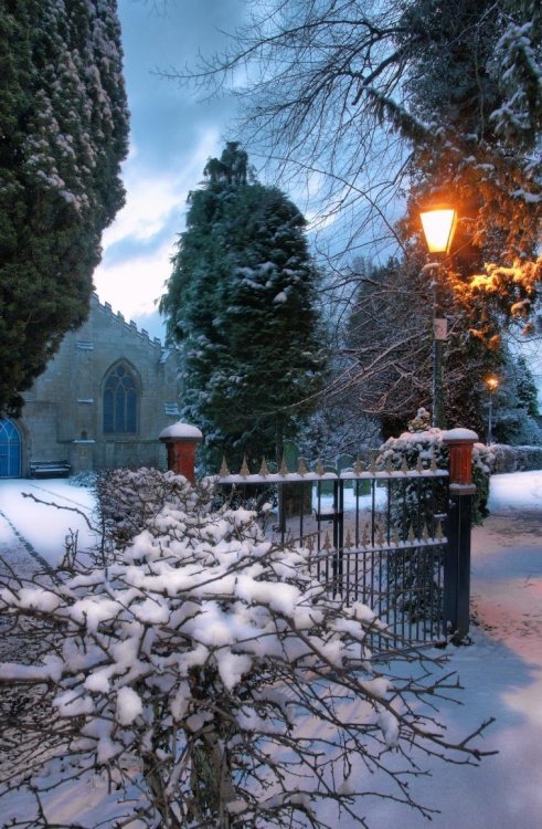 St Marys Church, winter
