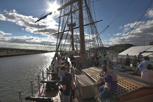 HMS Bounty visits Albert Dock