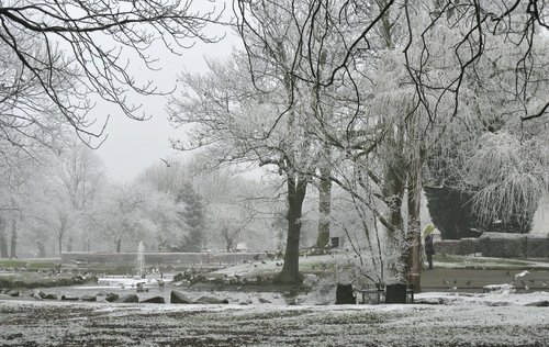 Pearson Park after light snow