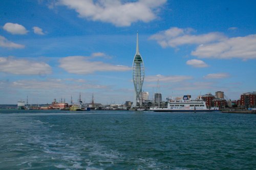 Leaving Portsmouth for the Isle of Wight