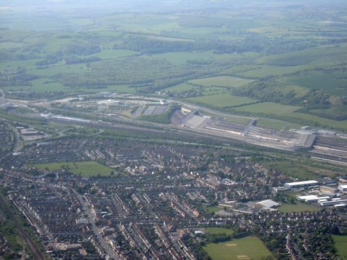 The Channel Tunnel Terminal at Folkestone