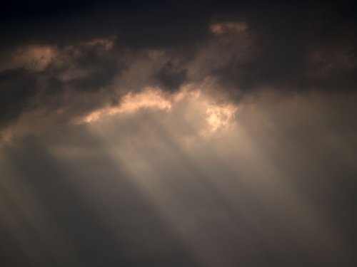 Rainclouds in the distance, Steeple Claydon, Bucks