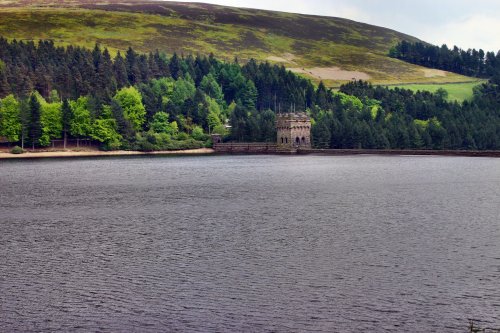 Looking across Derwent Reservoir late April 2008