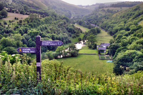 Monsal  Dale with signpost