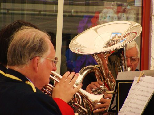 Band Playing in the town centre.