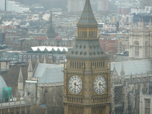 Big Ben from the London Eye