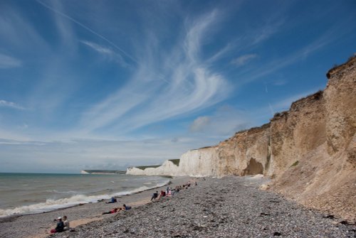 From Birling Gap towards Seaford Head below the Seven Sisters