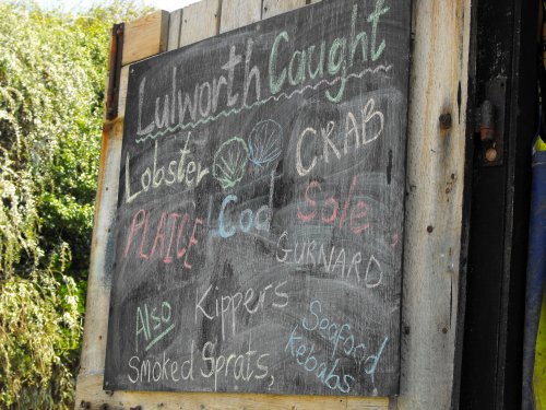 Fresh fish at Lulworth