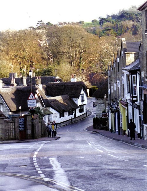 Looking down the hill at old Sandown.