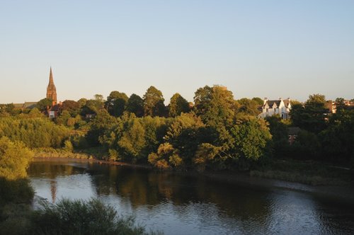 River Dee flowing through Chester - Sept 2009