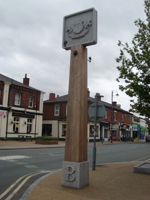 Town sign, Burscough