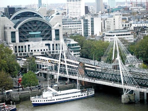 Embankment Bridge from the London Eye