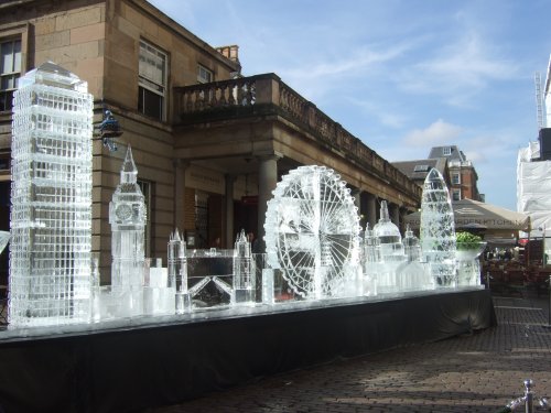 Ice sculptures Covent Garden