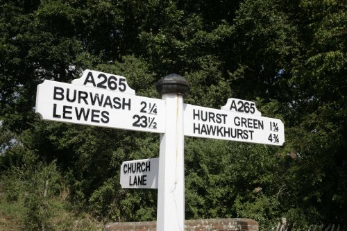 Road sign on a 'B' road