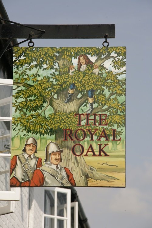 Royal Oak pub sign