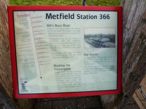 Info Board with the Memorial Plaque.